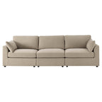 3 Seater Sofa - Chenille Oatmeal – For those who love to stretch out or share the space, the 3-Seater offers room to lounge in laid-back style