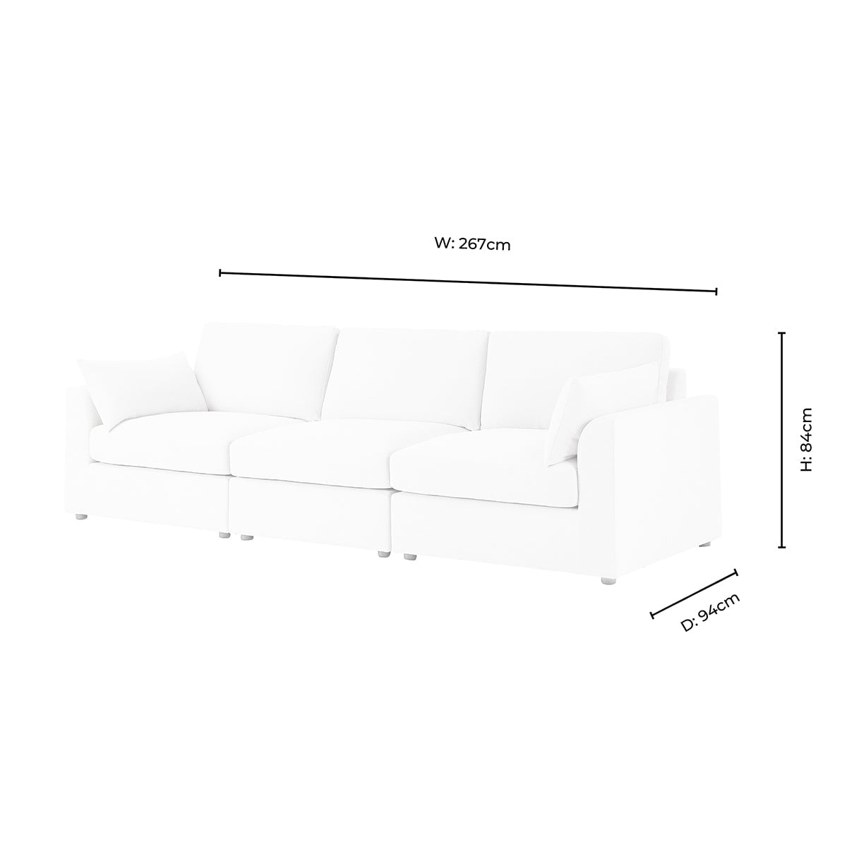 3 Seater Sofa - Chenille Olive – For those who love to stretch out or share the space, the 3-Seater offers room to lounge in laid-back style