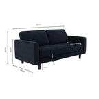 3 Seater Sofa - Oatmeal – Whatever your signature style, relax and unwind with the cosy oatmeal linen 3 seater sofa