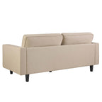 3 Seater Sofa - Oatmeal – Whatever your signature style, relax and unwind with the cosy oatmeal linen 3 seater sofa