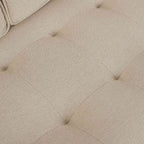 3 Seater Sofa - Oatmeal – Whatever your signature style, relax and unwind with the cosy oatmeal linen 3 seater sofa