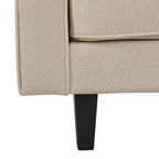 3 Seater Sofa - Oatmeal – Whatever your signature style, relax and unwind with the cosy oatmeal linen 3 seater sofa