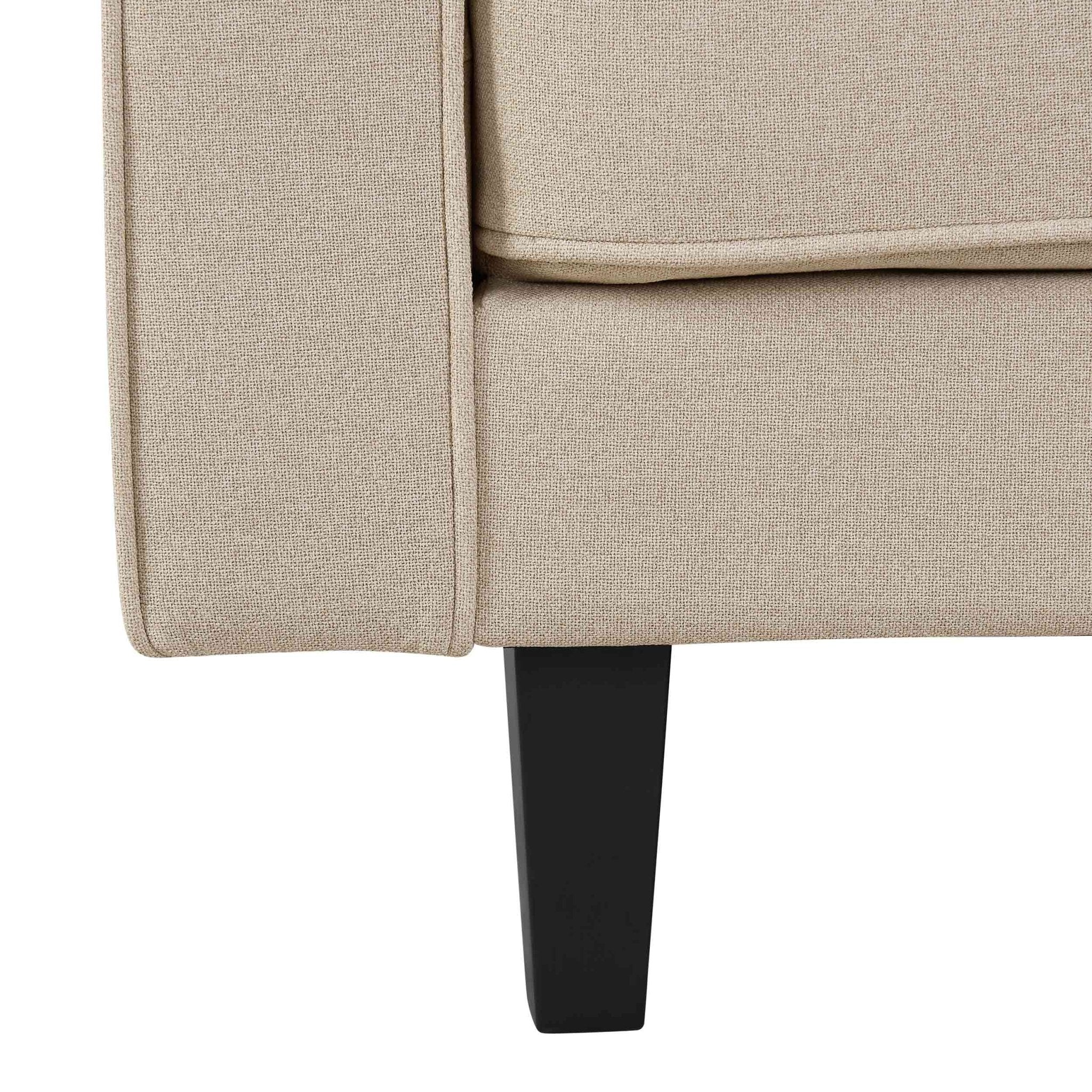 3 Seater Sofa - Oatmeal – Whatever your signature style, relax and unwind with the cosy oatmeal linen 3 seater sofa