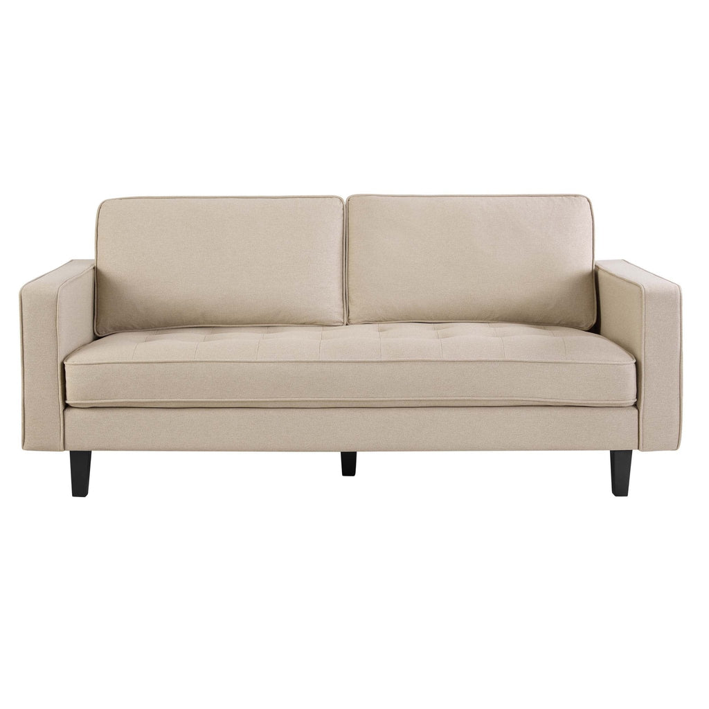 3 Seater Sofa - Oatmeal – Whatever your signature style, relax and unwind with the cosy oatmeal linen 3 seater sofa
