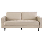 3 Seater Sofa - Oatmeal – Whatever your signature style, relax and unwind with the cosy oatmeal linen 3 seater sofa