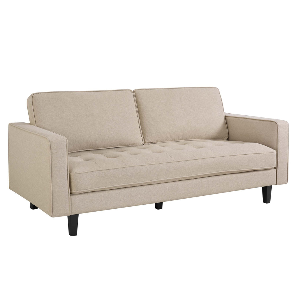 3 Seater Sofa - Oatmeal – Whatever your signature style, relax and unwind with the cosy oatmeal linen 3 seater sofa