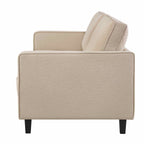 3 Seater Sofa - Oatmeal – Whatever your signature style, relax and unwind with the cosy oatmeal linen 3 seater sofa