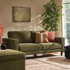 3 Seater Sofa - Chenille Olive – For that looks as good as it feels, discover our olive 3-seater sofa from the collection
