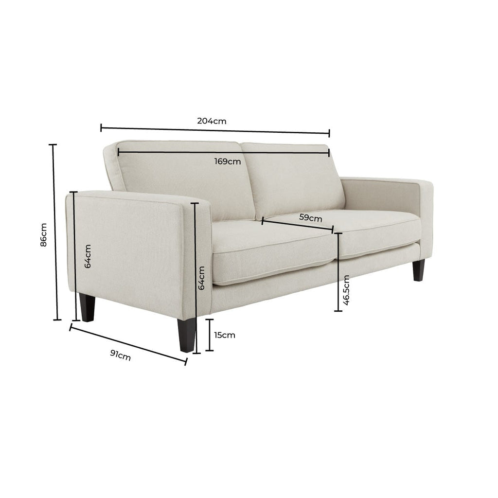 3 Seater Sofa - Beige – Discover our 3-seater sofa from the collection
