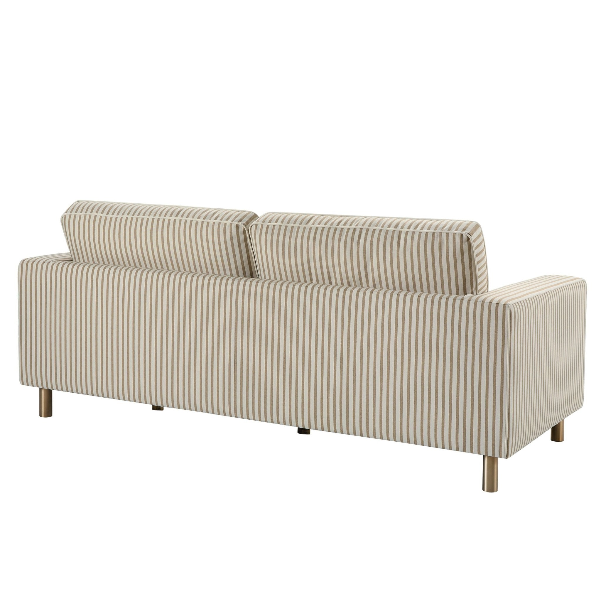 3 Seater Sofa - Sand Stripe – For that looks as good as it feels, discover our mauve soft textured velvet fabric 3-seater sofa from the collection