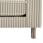 3 Seater Sofa - Sand Stripe – For that looks as good as it feels, discover our mauve soft textured velvet fabric 3-seater sofa from the collection