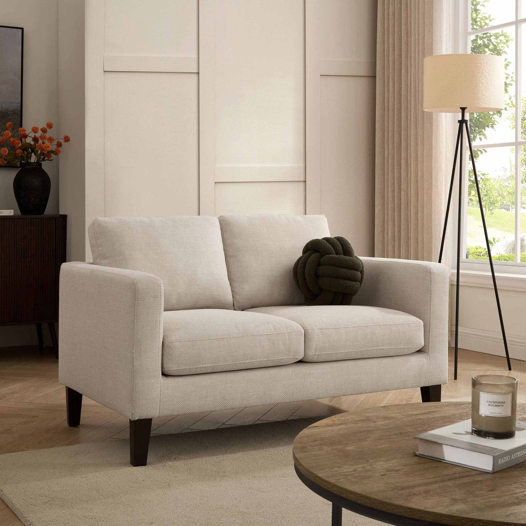 Compact 2 Seater Sofa - Beige – In a beautifully versatile shade, our Compact 2 Seater offers all the style and comfort of the classic design, perfectly proportioned for smaller spaces