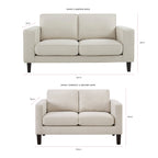Compact 2 Seater Sofa - Grey – In a beautifully versatile shade, our Compact 2 Seater offers all the style and comfort of the classic design, perfectly proportioned for smaller spaces