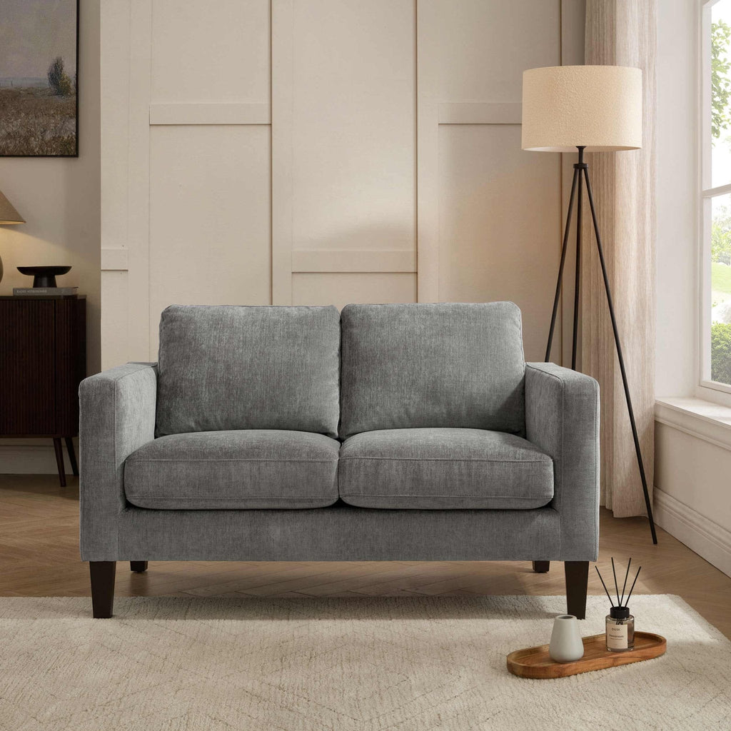 Compact 2 Seater Sofa - Grey – In a beautifully versatile shade, our Compact 2 Seater offers all the style and comfort of the classic design, perfectly proportioned for smaller spaces