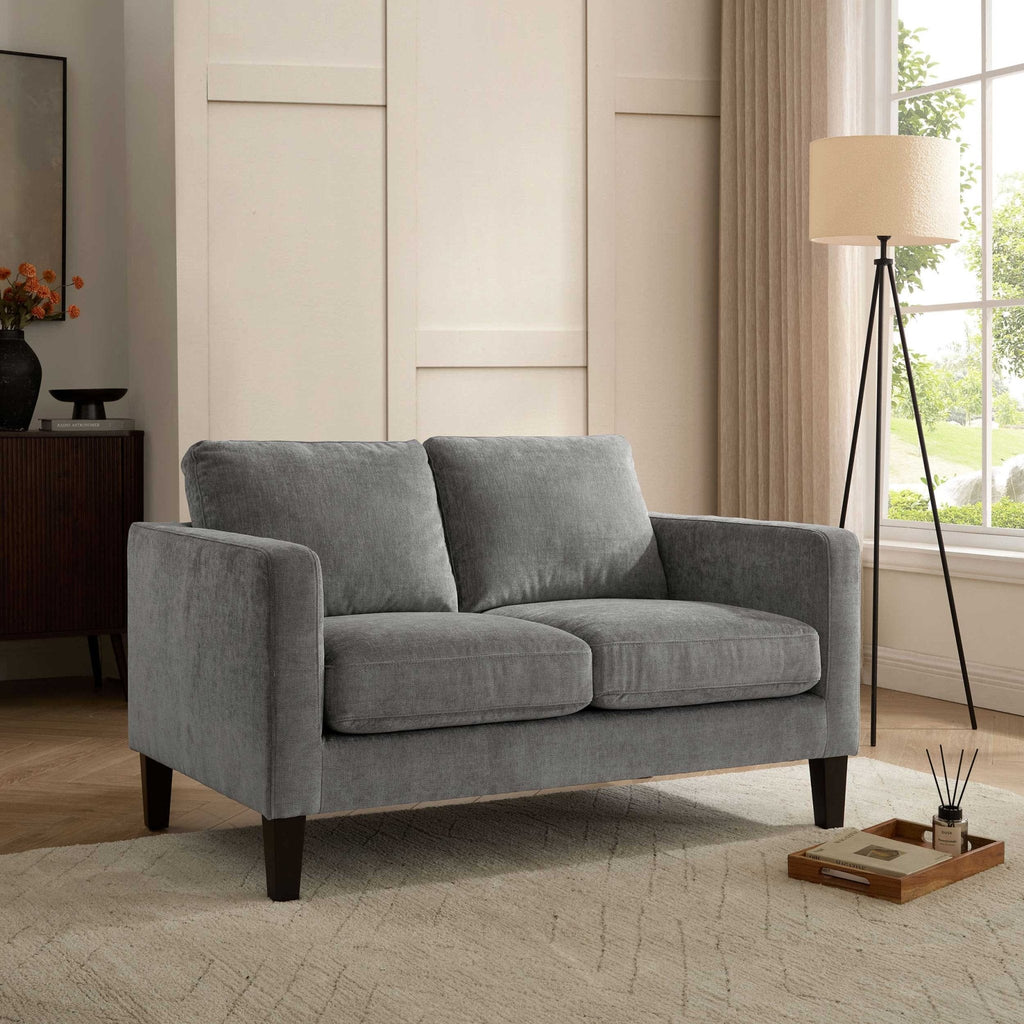 Compact 2 Seater Sofa - Grey – In a beautifully versatile shade, our Compact 2 Seater offers all the style and comfort of the classic design, perfectly proportioned for smaller spaces