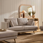 2 Seater Sofa - Rib Ecru – With its streamlined shape and soft woven texture, the 2-Seater is a refined yet relaxed choice for living