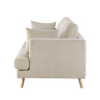 3 Seater Sofa - Rib Ecru – A spacious, stylish staple for the heart of your home