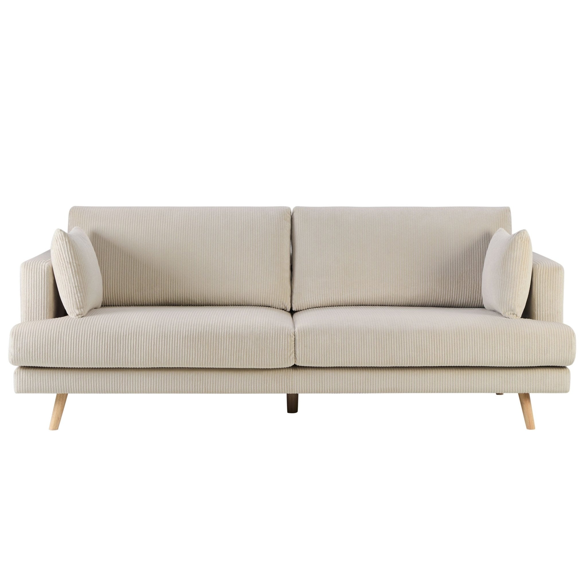 3 Seater Sofa - Rib Ecru – A spacious, stylish staple for the heart of your home